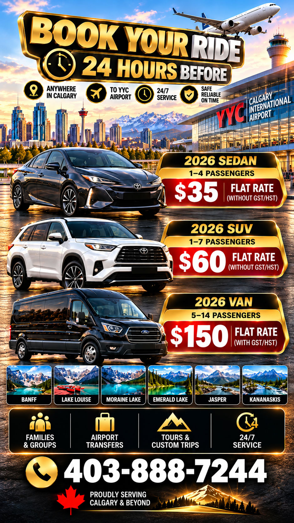 Calgary Airport Transfers and Tours Mobile